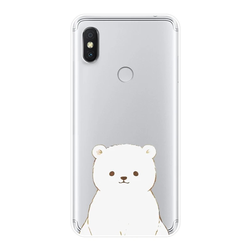 Мягкий силиконовый чехол для телефона Xiaomi Redmi S2 6A 5 Plus 4A Милая задняя крышка