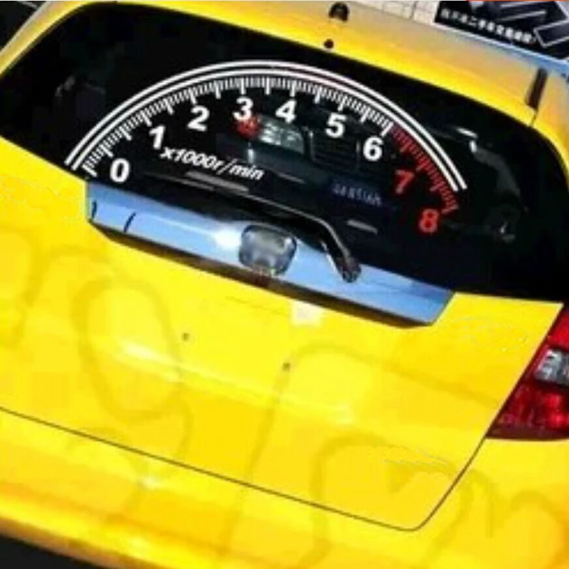 

BEMOST Car Styling Waterproof Reflective Car Rear Window Decoration Speedometer Sport Cool Car Stickers Auto Accessories 5Sets