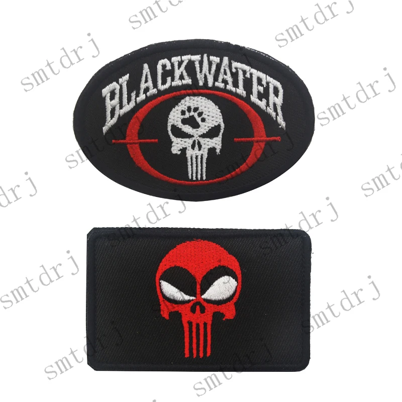 

Punisher Badge Embroidery Stickers Military Name Tactical Patch Pattern Logo Hook Ring Military Sleeves Posted On Clothes