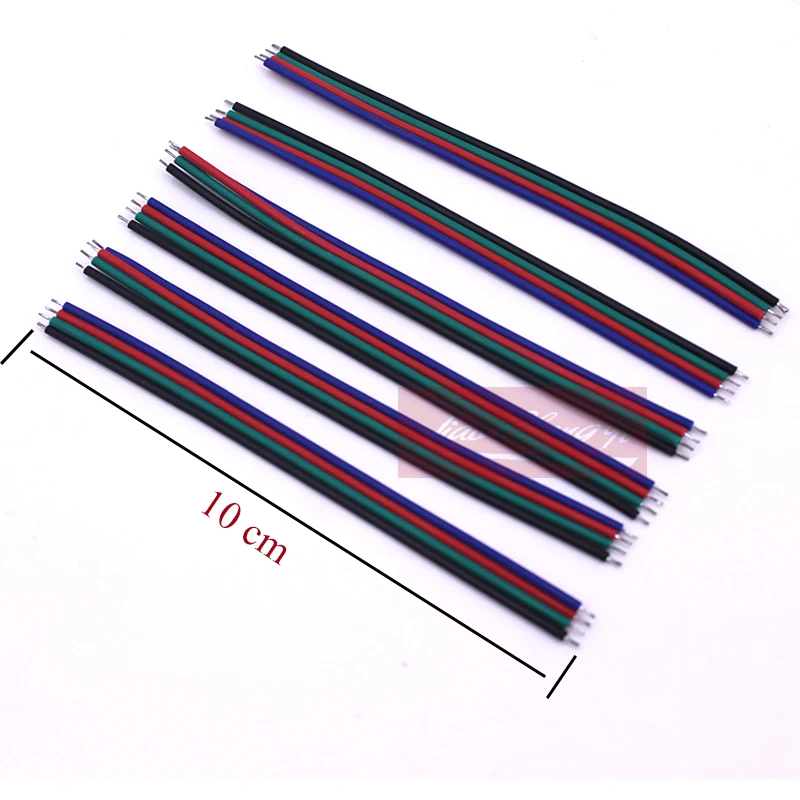 10 см 4pin Электрический кабель провод разъем Шнур для 3528 5050 RGB светодиодные