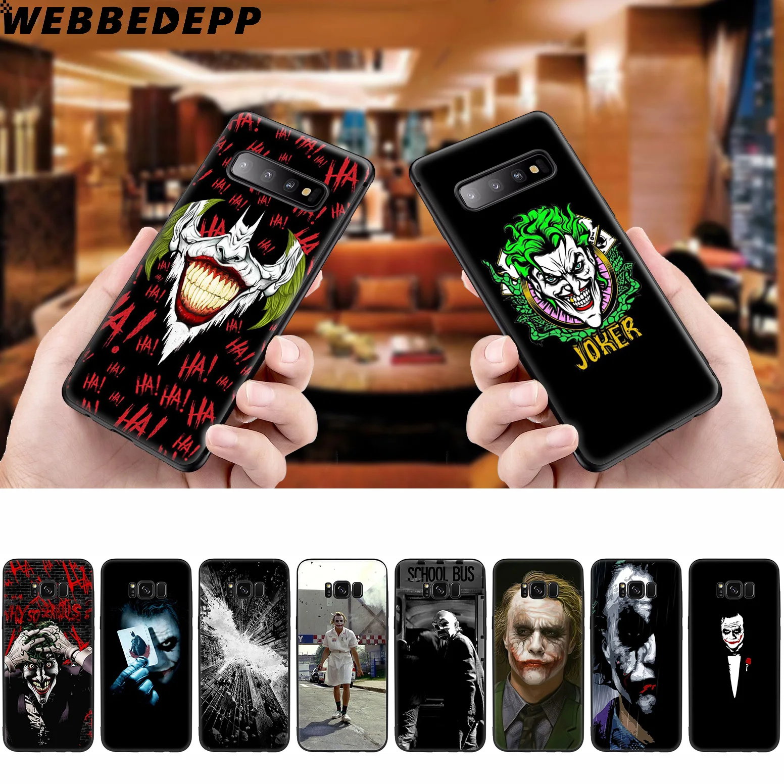 WEBBEDEPP Джокер Бэтмен мягкий чехол для Samsung Galaxy S10 S10e S9 S8 Plus S7 S6 Edge &amp J6 2018 Note 10 9 8 |