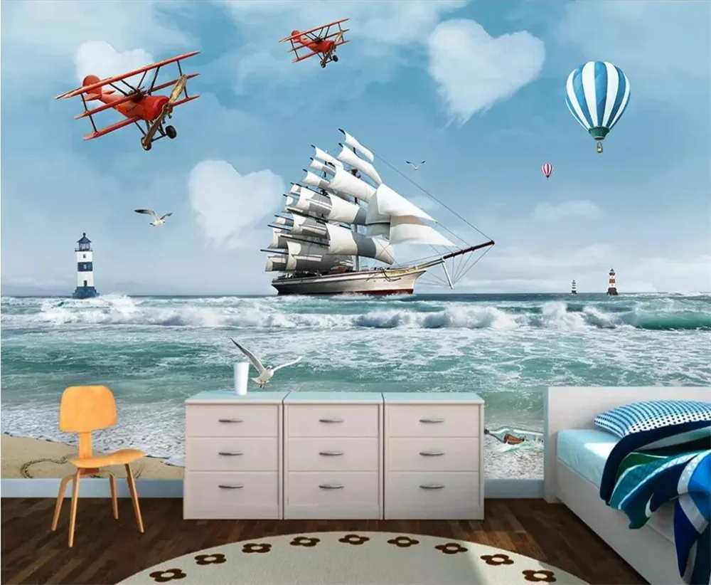 

3d фотообои, под заказ, с изображением белой лошади, бегущей ТВ-фона