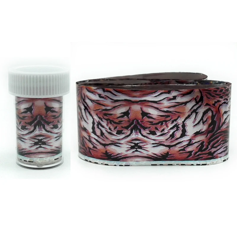 1 рулон наклейки для ногтей с тигровым рисунком 100 х4 см|transfer foil|nail art transfer foilsnail