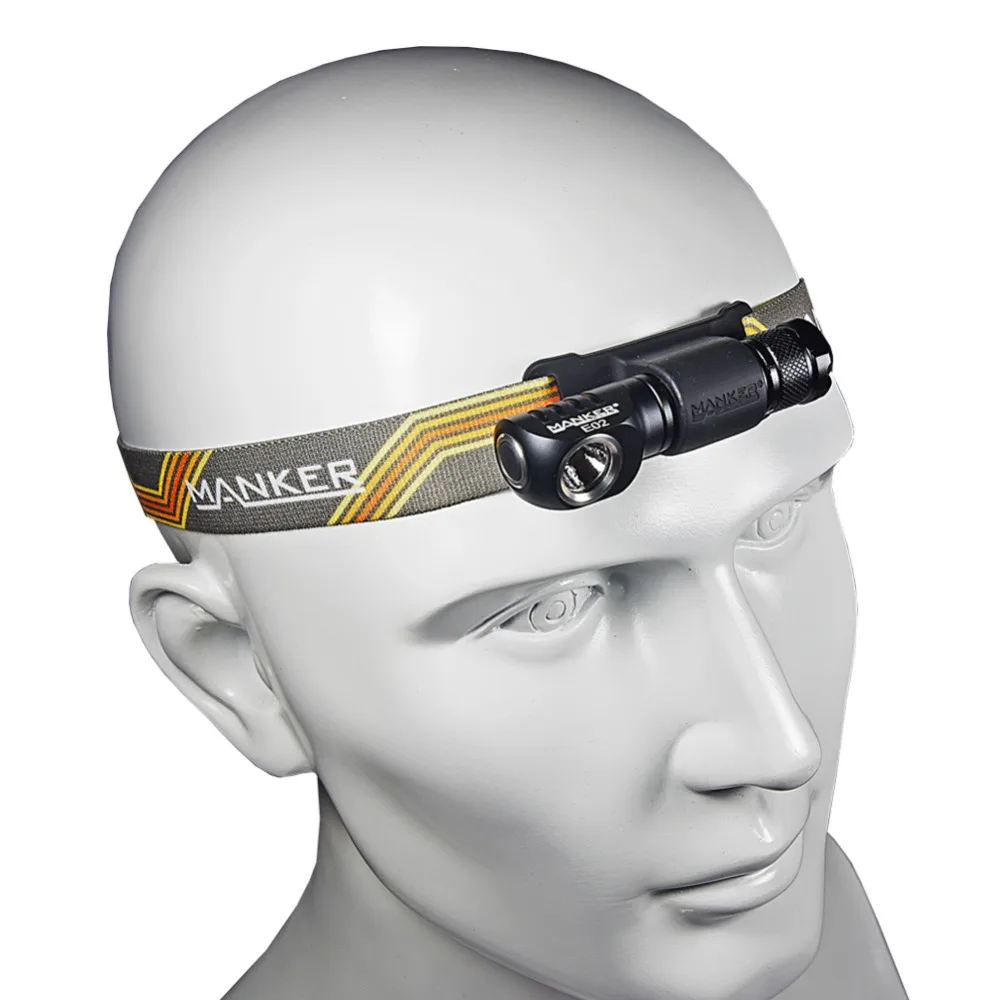Manker E02H налобный фонарь ААА 220 люмен CREE XPG3/CRI Nichia 219C светодиодный фонарь с повязкой на голову карманный мини фонарик с магнитом