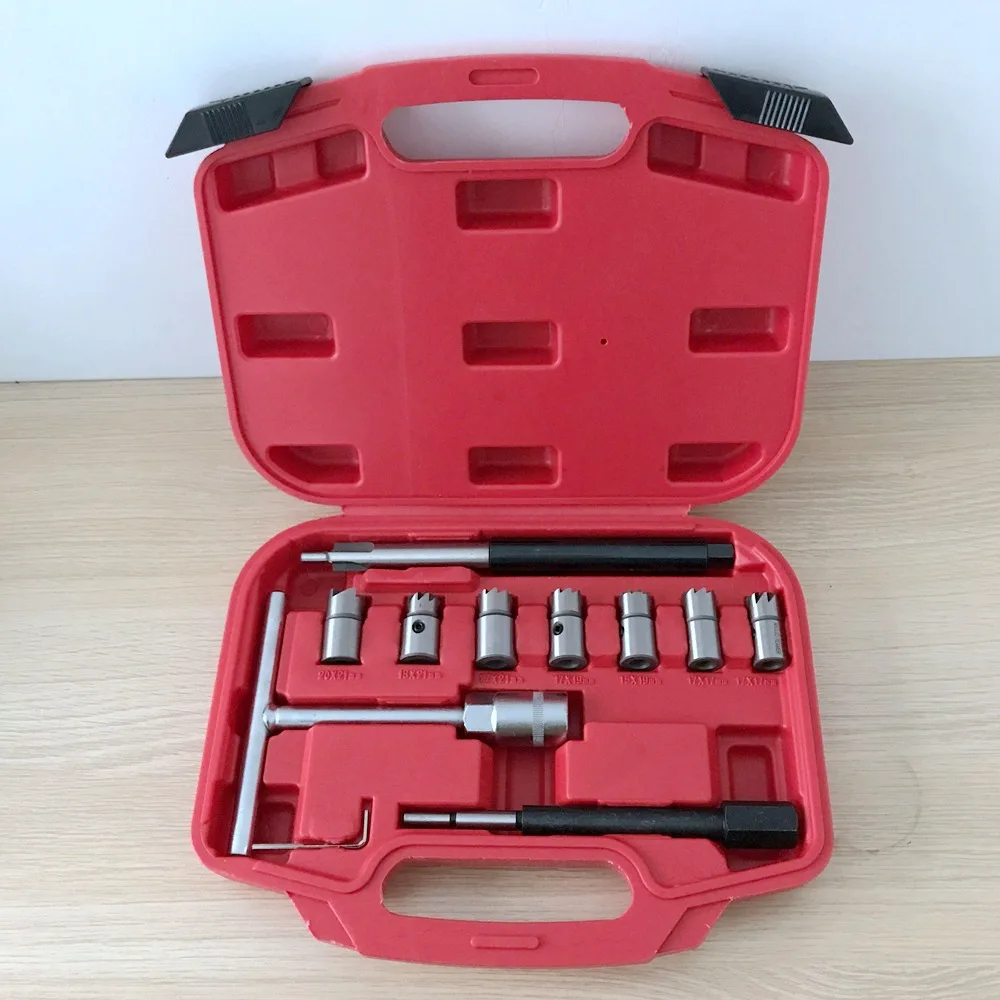 11-piece diesel engine valve reamer Valve for parts Diesel cleaning Hand Stepped |