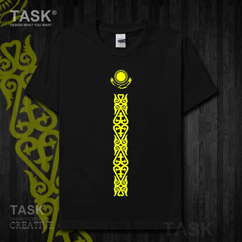 Казахстан Кам Казахский футболка с короткими рукавами мужской Dongbula Специальный