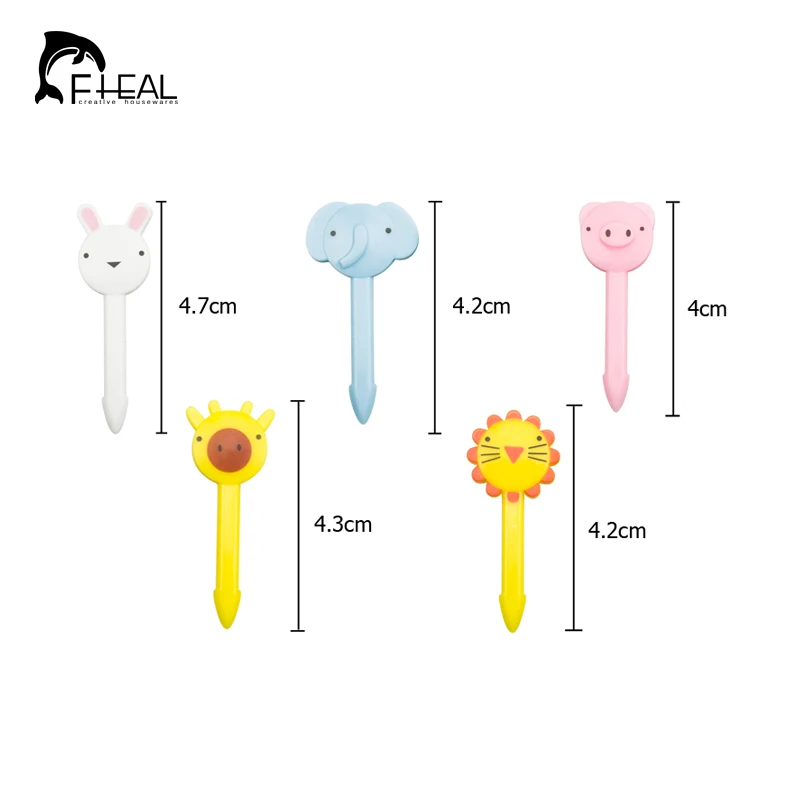 FHEAL 10 шт./компл. милые овощные вилки для фруктов Детские зубочистки пищевые десерт