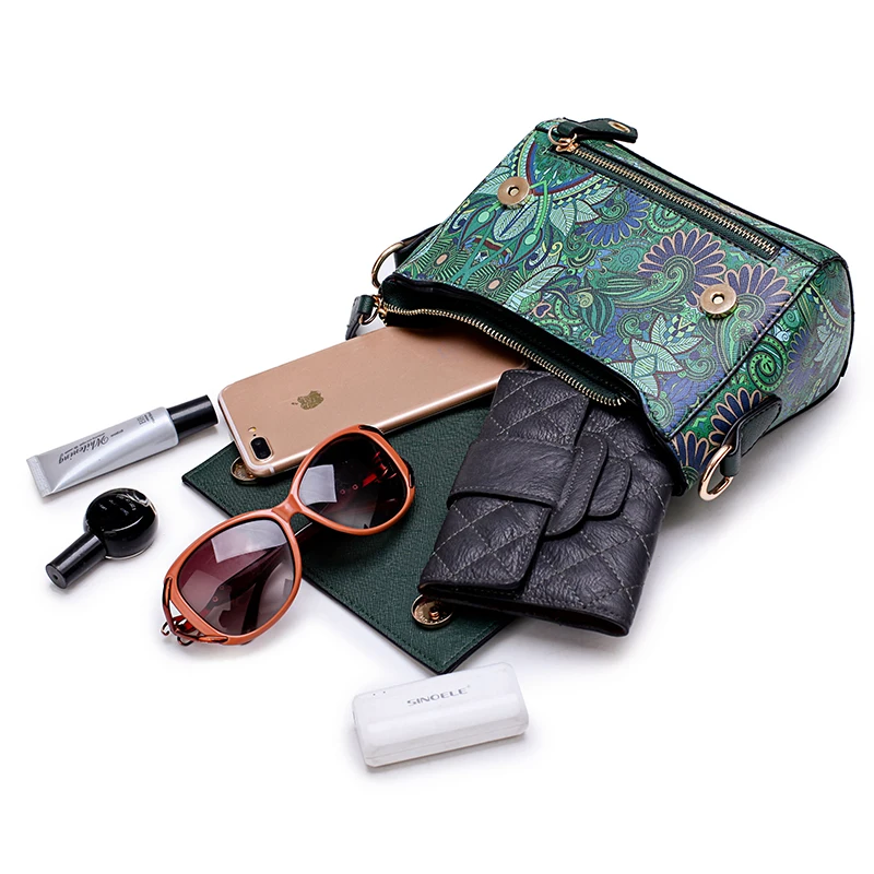 Kavard пляжная сумка с цветочным рисунком зеленые сумки через плечо для женщин