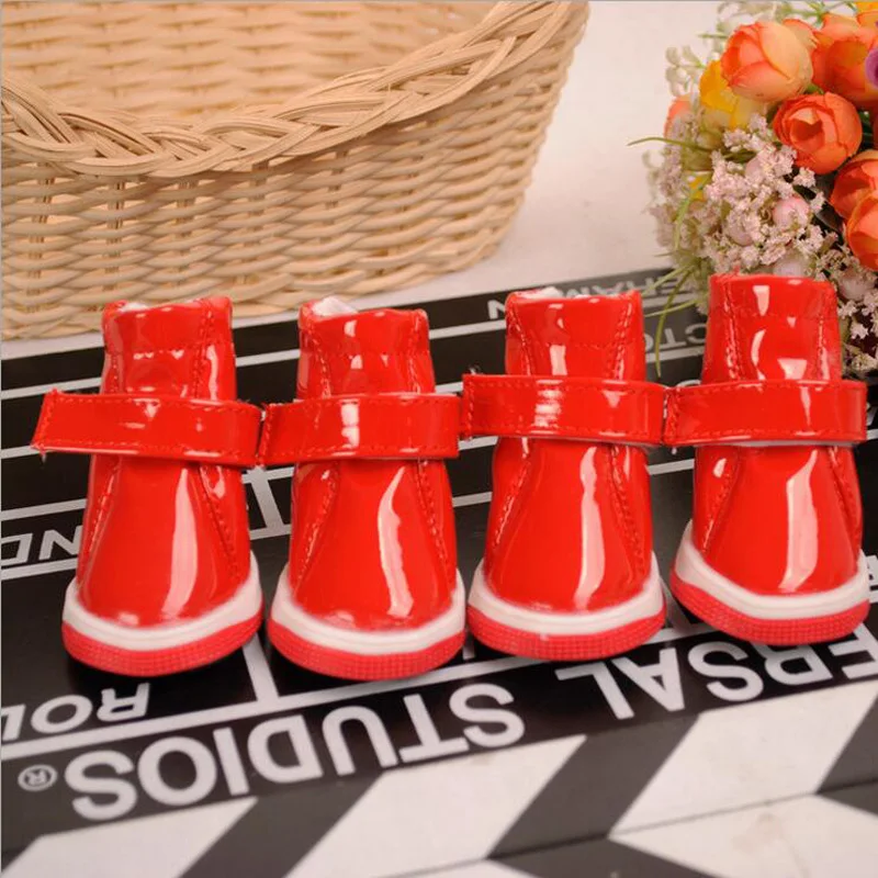 2017 Лидер продаж Пэт собака обувь осень-зима из PU искусственной кожи нескользящая