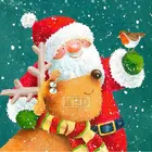 Алмазная живопись MHD 5D DIY Рождественская Алмазная вышивка snowman, вышивка крестиком, мозаика стразы, украшение для дома