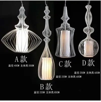 Винтажные подвесные светильники белого/черного цвета абажур потолочный