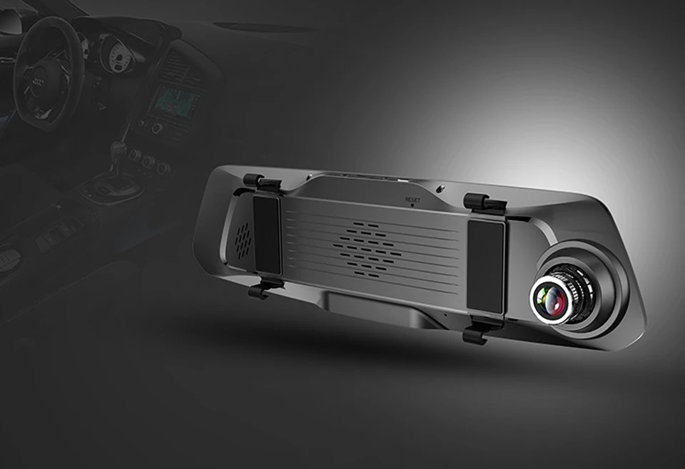 AOSHIKE 5,0 дюймов ips экран высокой четкости спереди и сзади HD 1080P двойной объектив вождения рекордер Автомобильный видеорегистратор с функцией ночного видения двойной объектив