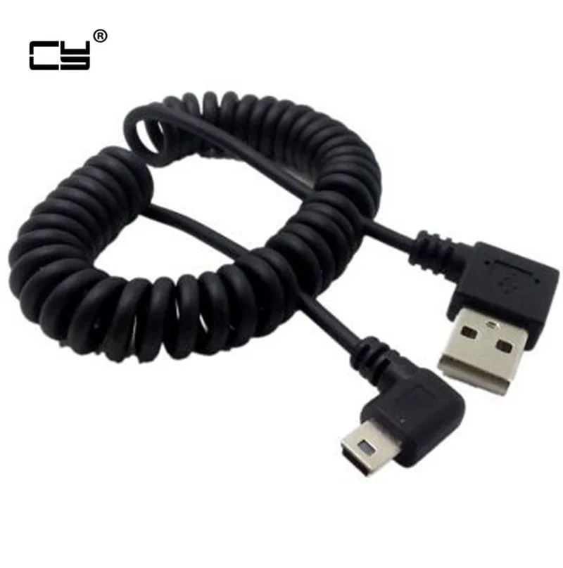 4 фута USB 2 0 штекер к мини 90 градусов угол выдвижной кабель для зарядки данных MP3 MP4