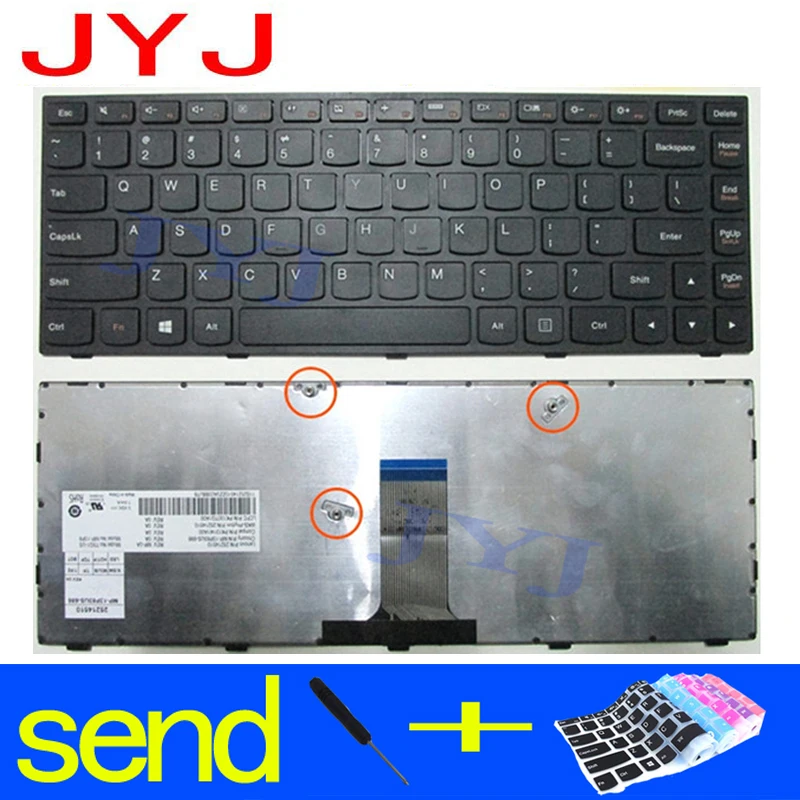 Новинка Клавиатура для ноутбука LENOVO G40 g40 30 45 70 75 80 n40 Flex2 14a отправить прозрачная