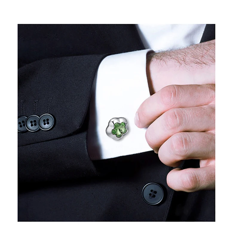 ANKA brand new flower crystal cufflinks cuff buttons gift for men cuff links to the shirt Crystals from Austria #130713