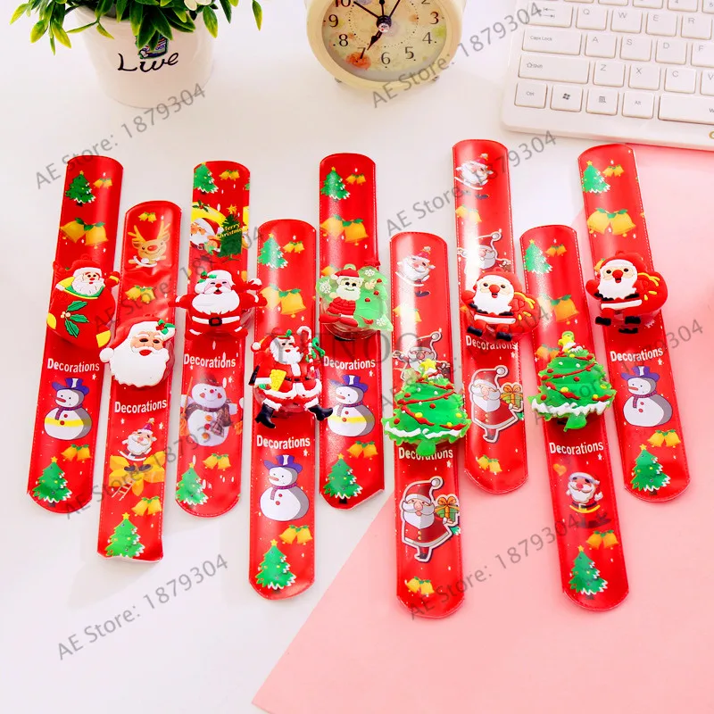 1 шт./пакет рождественское кольцо pops украшения браслет Pops подарок для детей Санта