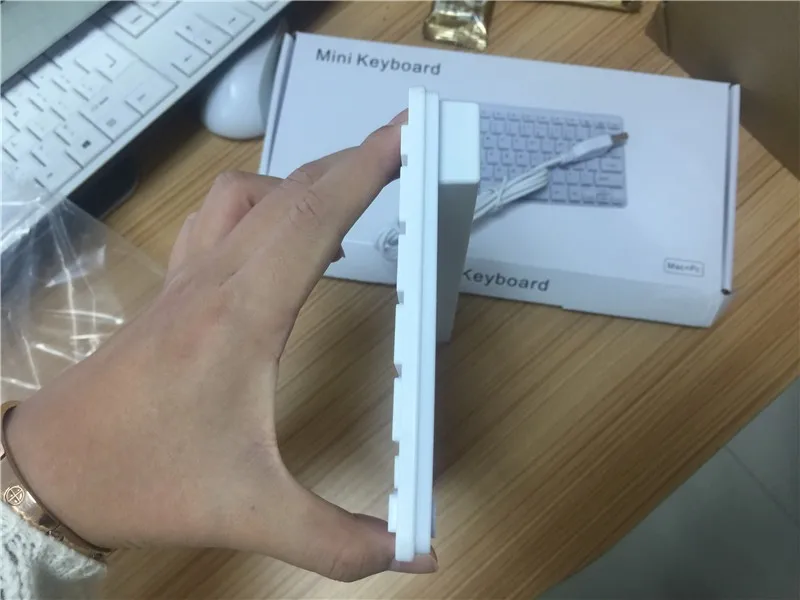 Ультратонкая тонкая Проводная клавиатура с 78 кнопками Мини Портативная USB для ПК
