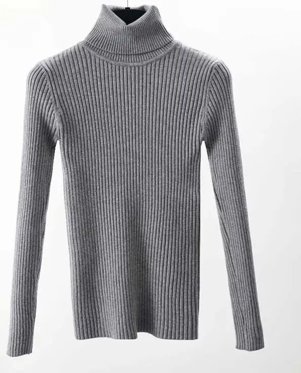 sweaters Высококачественный женский свитер, пуловер с высоким воротом, зимние топы, однотонный кашемировый свитер, Осенний женский зимний свитер - Цвет: sweaters