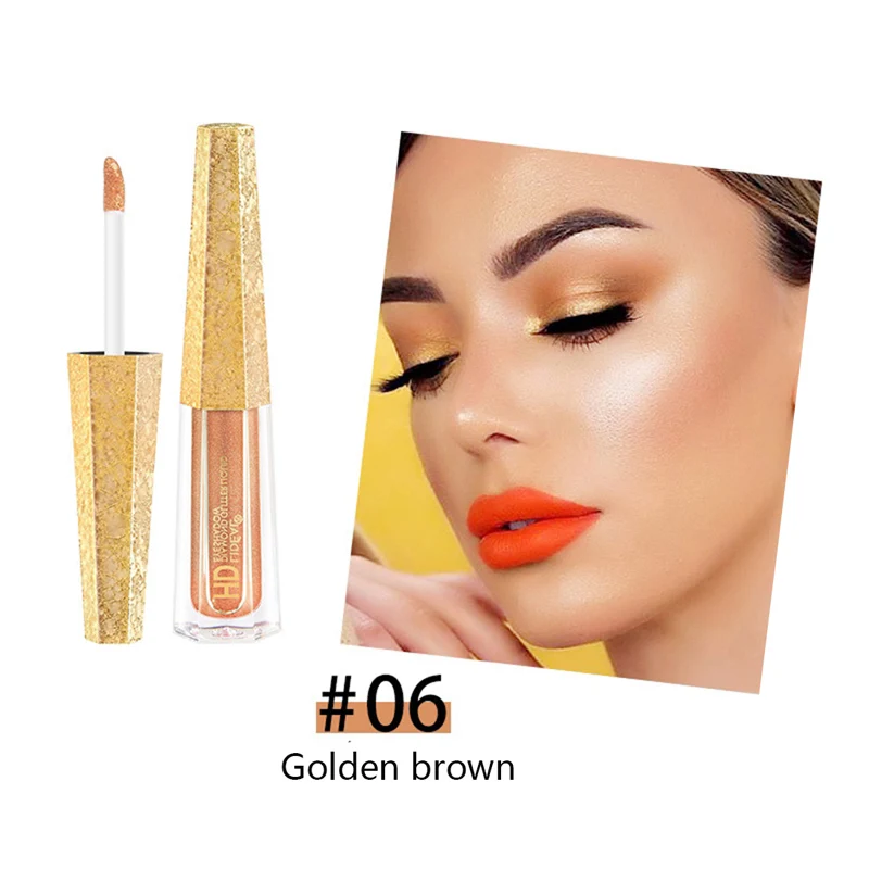 Брендовые розовые и коричневые дымчатые тени для век макияж блестящие