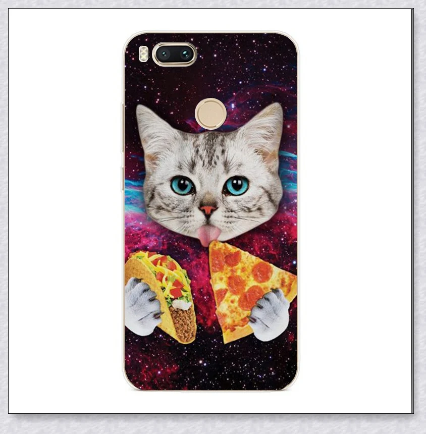 pizza cat Силиконовый чехол для Xiaomi mi A1 чехол 5,5 'с принтом животных, чехол s для Xio mi Xiaomi mi A1 mi A1, чехол для телефона s, чехол-бампер - Цвет: pizza cat