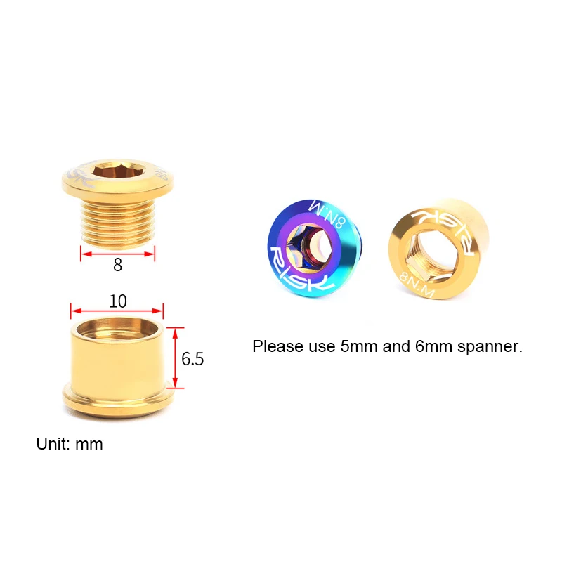 MTB Road Bike Titanium Single Ring Bolt Cycling Parts Bicycle Crank CNC Crankset Arm Screws Chain Wheel | Спорт и развлечения