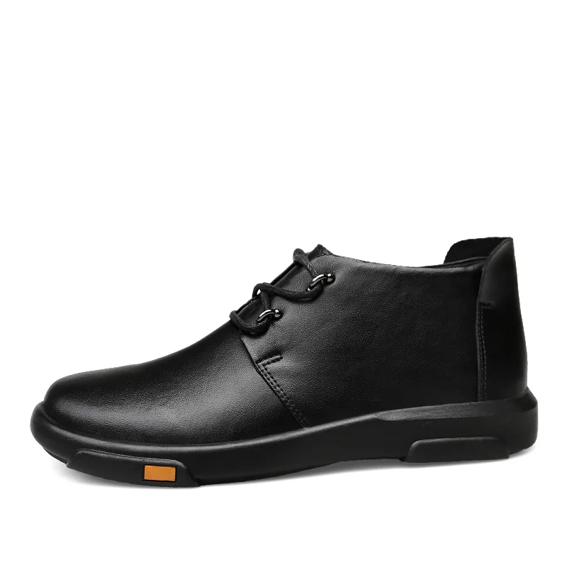 Мужские кожаные ботинки на плоской подошве|shoes for|shoes for menshoes men brand |