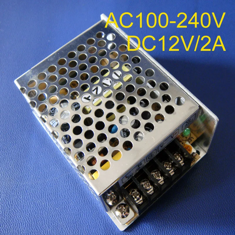 High quality 12V-2A-25W Switching Power Supply 2A DC12V ,85-265AC input power suply 12Vdc Output CE ROSH free shipping 10pcs/lot