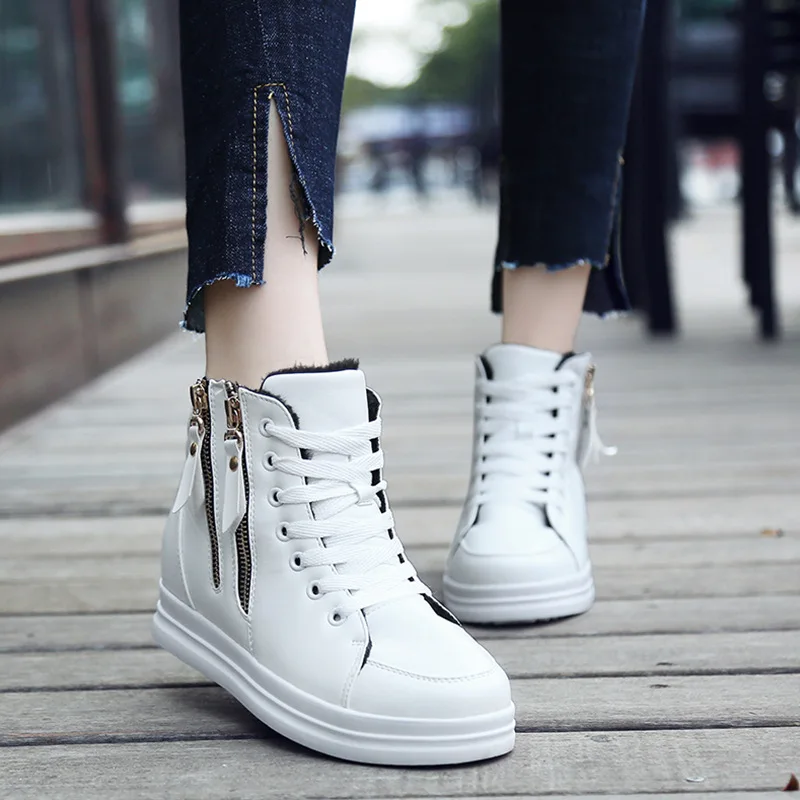 2018 Весенняя Новинка Увеличение Женская обувь торт повседневная Корейская версия