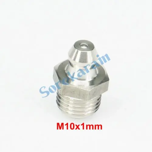 M10 x 1 мм Метрическая смазка из нержавеющей стали для пистолета|nipple fittings|steel