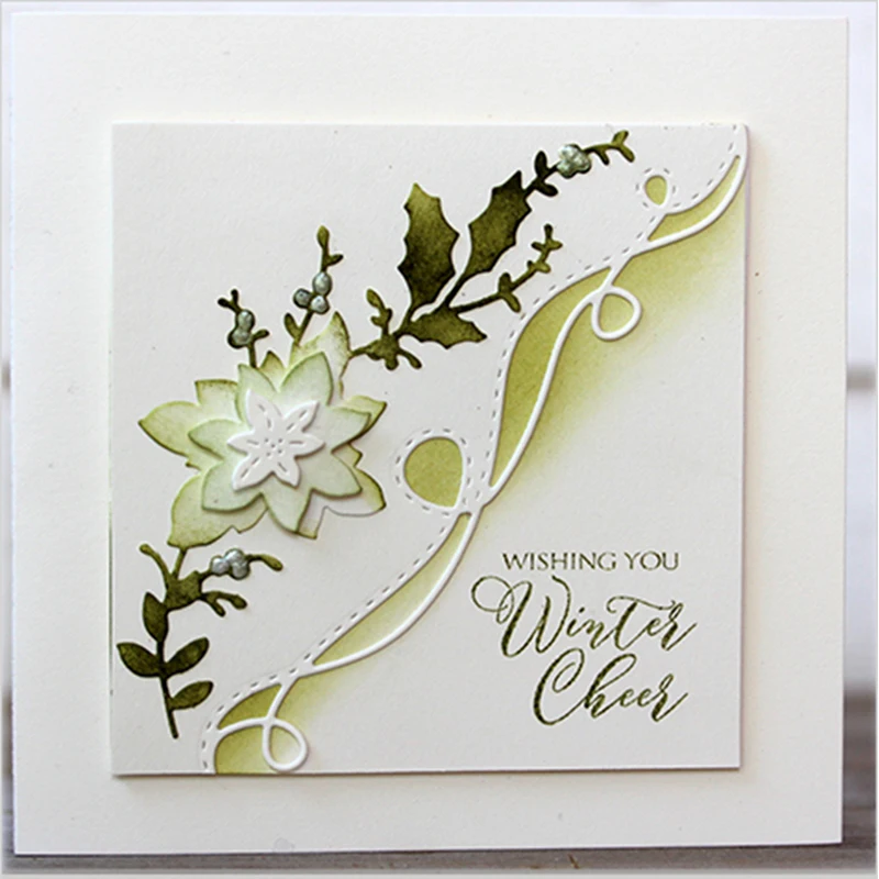 2 шт. Цветочная кружевная рамка металлические штампы трафарет для сделай сам