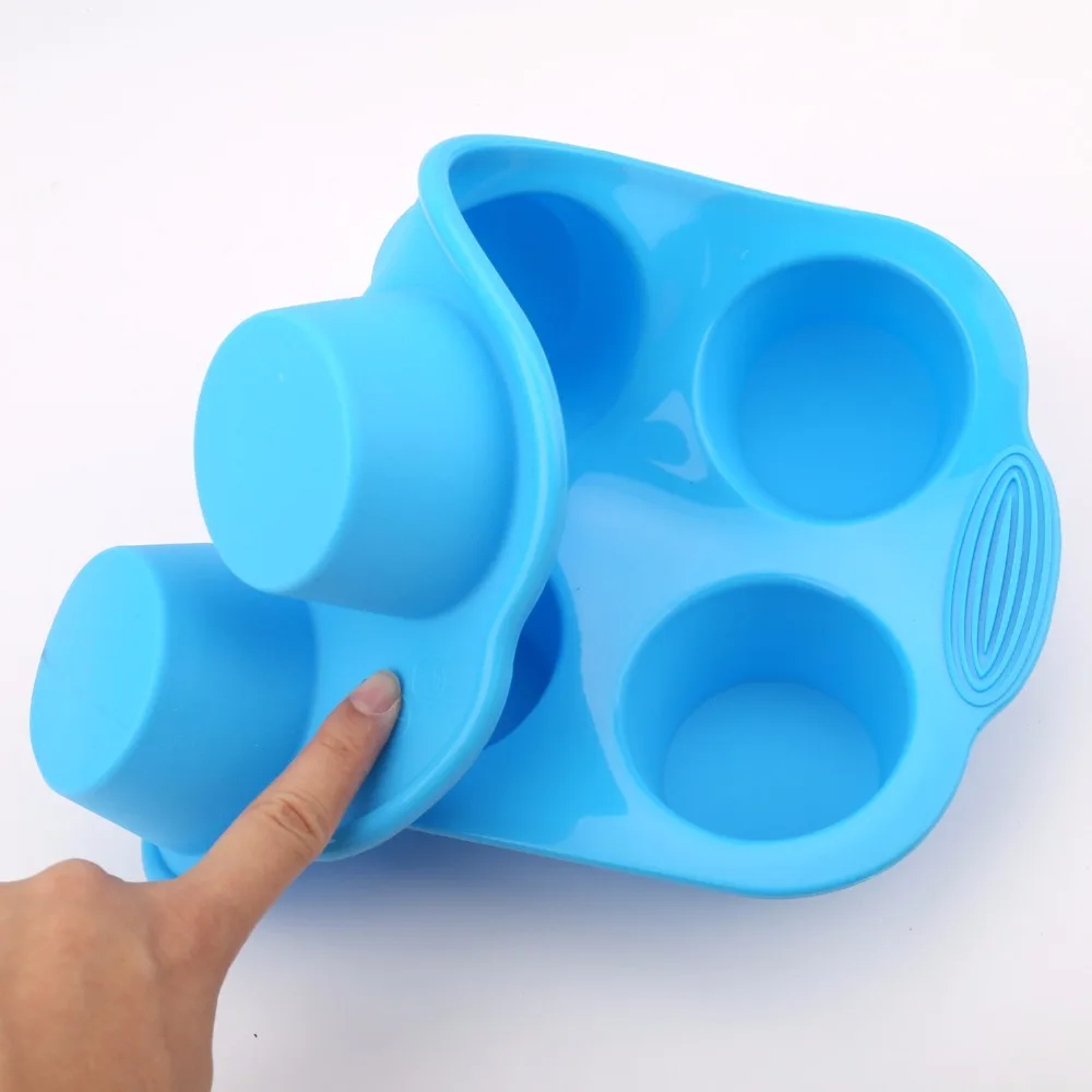 1PC 30X18CM Round Shape Silicone Bakeware Cake Mold 6 Lattices Muffin Cupcake Moulds Soap Molds LB 343 | Дом и сад