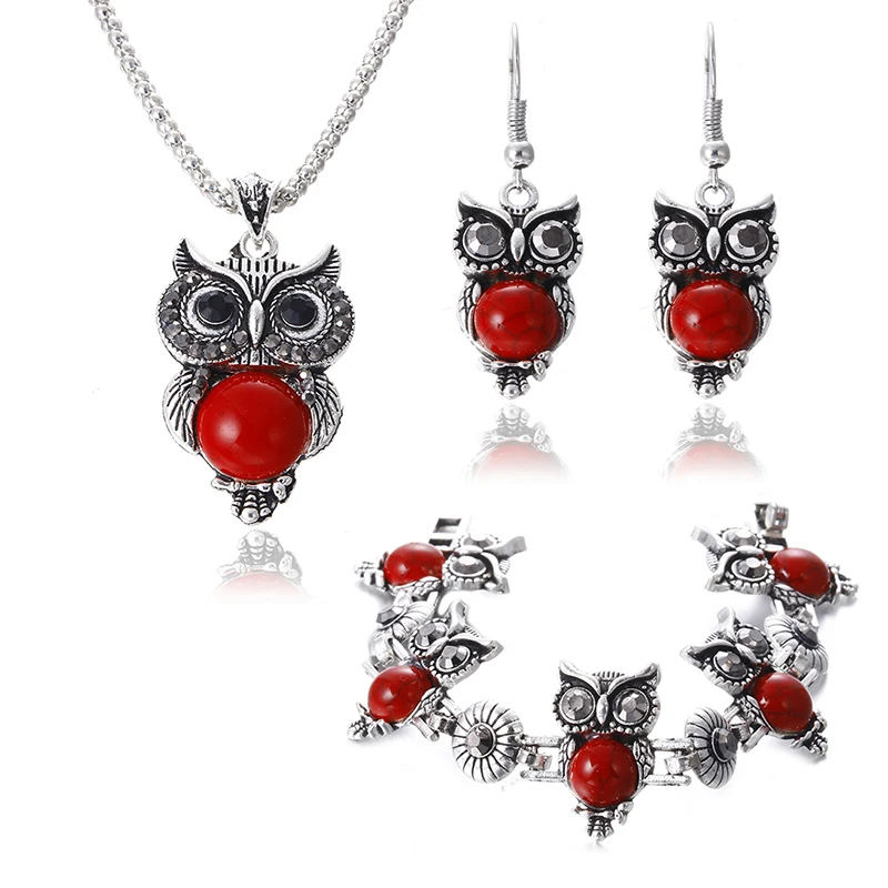 Комплект из колье и серёг с серебряным покрытием | Украшения аксессуары