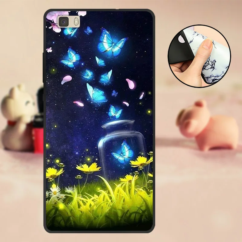 T05 Чехол для huawei ALE-L21 Funda для huawei P8 Lite, черный чехол из ТПУ и силикона для huawei P 8 Lite, чехол для телефона P8Lite - Цвет: T05