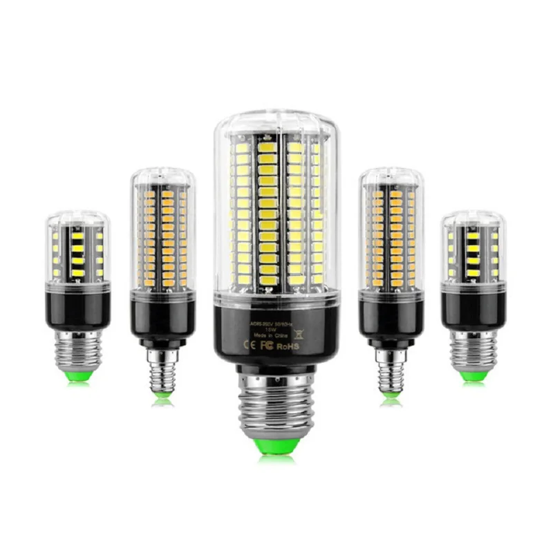 

zjright 2x e27 e14 led lamp 5w 9w 15w 18w led corn light bulb smd 5736 no flicker light