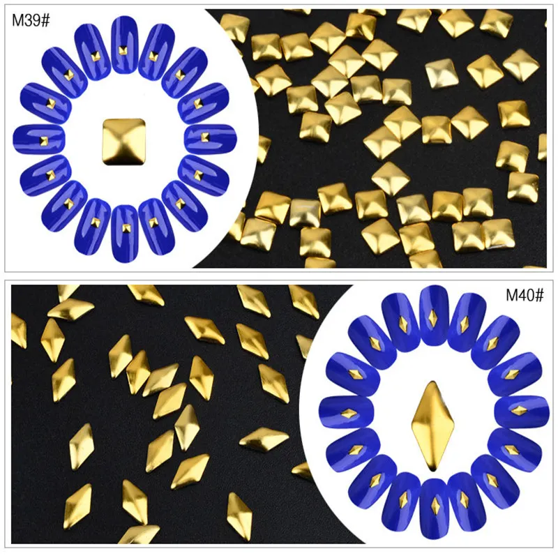 Круглые квадратные мини-украшения для дизайна ногтей 3d-украшения из