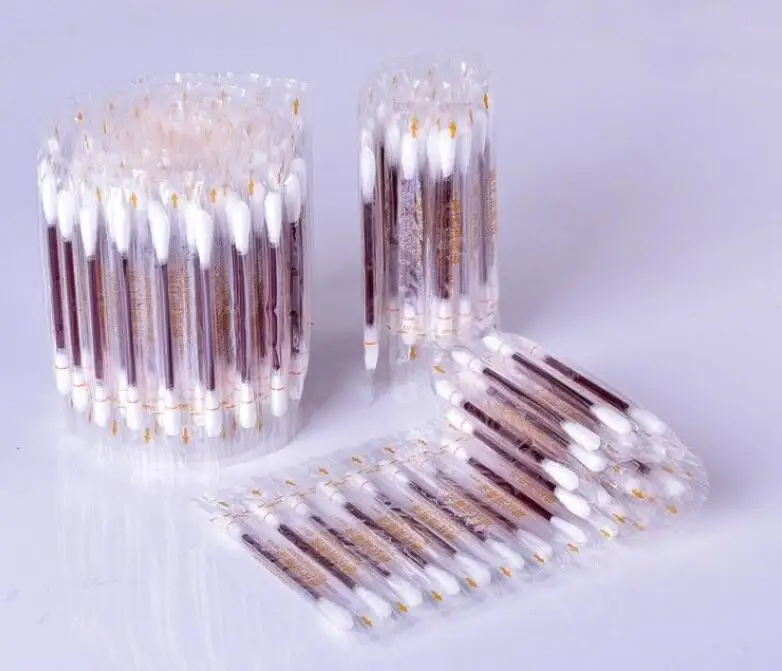 100 шт./лот одноразовые медицинские йода хлопка палка дезинфицировать ватным