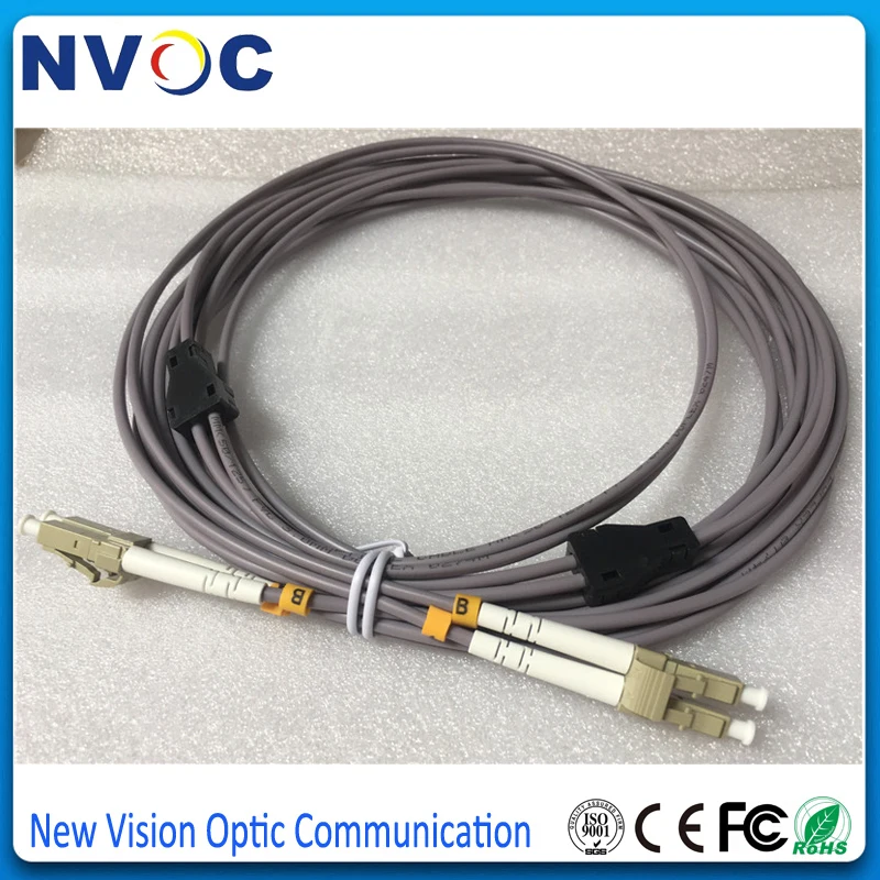 10 шт./лот дуплекс 62 5/125 DX 3 0 мм 6 метров ПВХ LC/UPC Бронированный Оптоволоконный