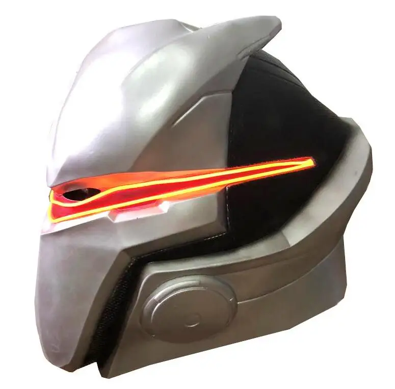 Led Mask Игра Battle Royale Forniter Косплей Костюм Омега Oblivion link Zentai боди трико комбинезон костюм светодиодная маска Хэллоуин для детей - Цвет: Led Mask