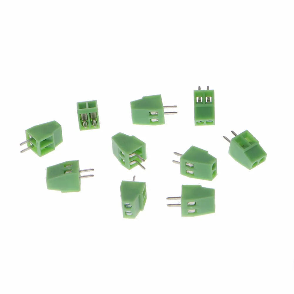 10 шт. 2Pin 10Pin винтовой печатной платы Универсальный монтаж клеммные колодки