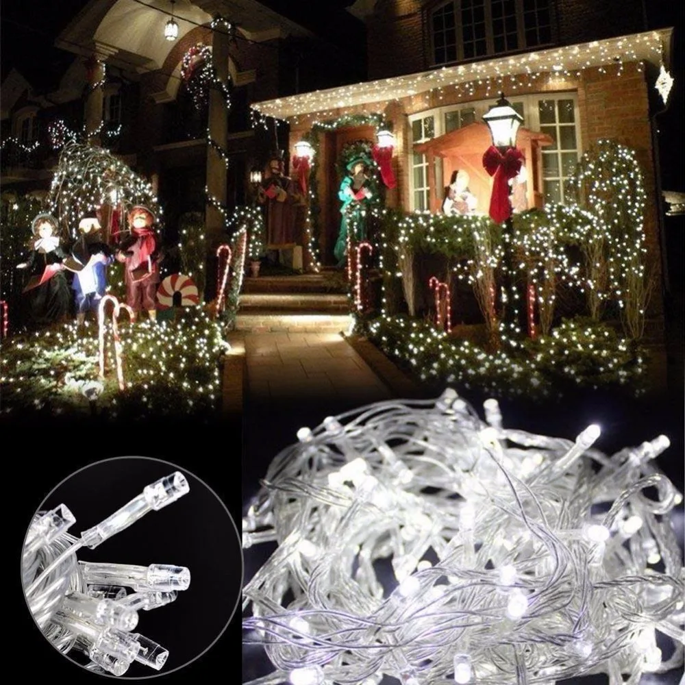 

EU / US plug LED Strip Light Outdoor Indoor Holiday Christmas Wedding Party Decor Irregular Fairy String Light Lamp 10M 20M