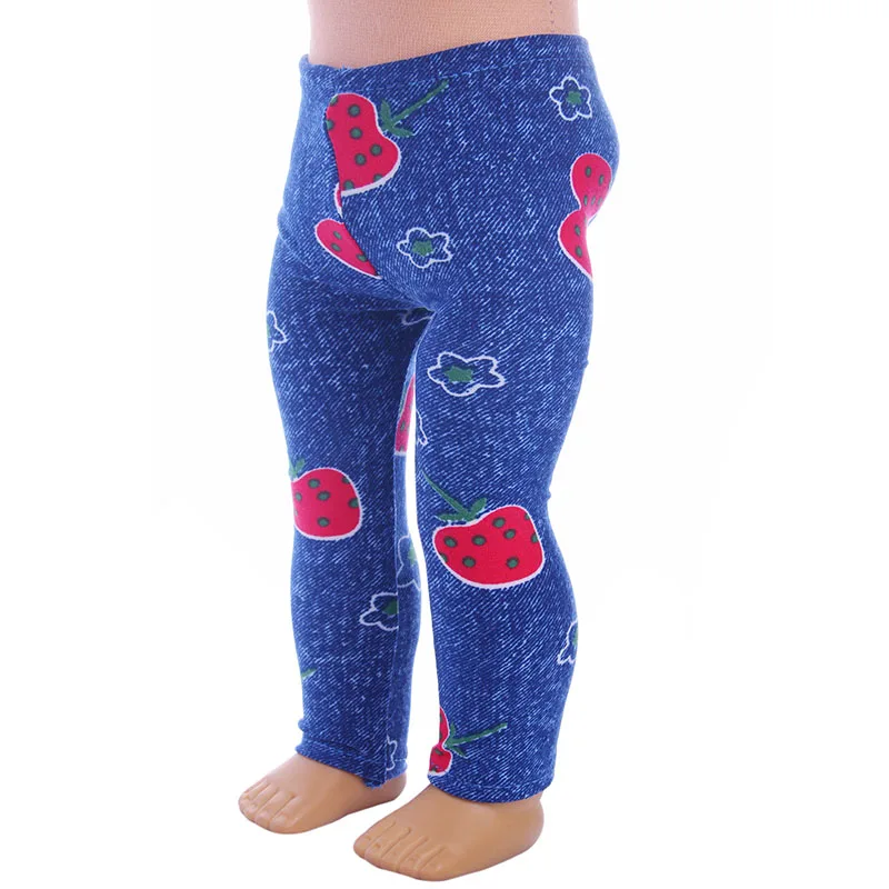 Клубничные Темно-Синие леггинсы подходят для куклы 18 дюймов кукла zaps 43 см.