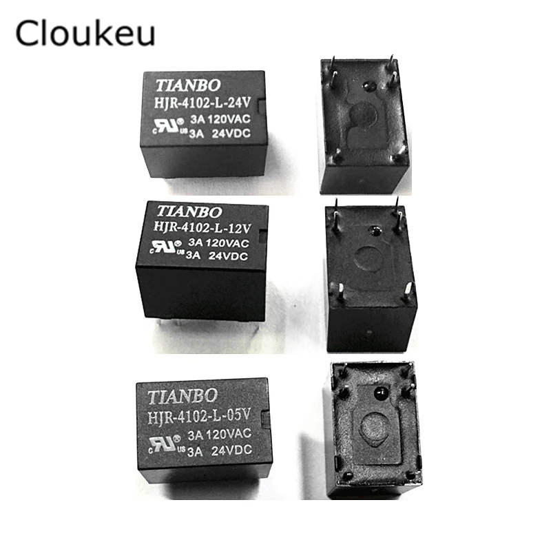 

Реле DIP6 HJR-4102-L- 05V 12V 24V 3A, 100 шт.