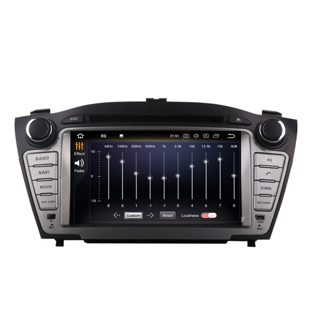 Восьмиядерный HD " Android 9,0 автомобильный dvd-плеер gps для hyundai IX35 Tucson 2009- Автомобильный gps радио, аудио и видео мультимедийный dvd-плеер