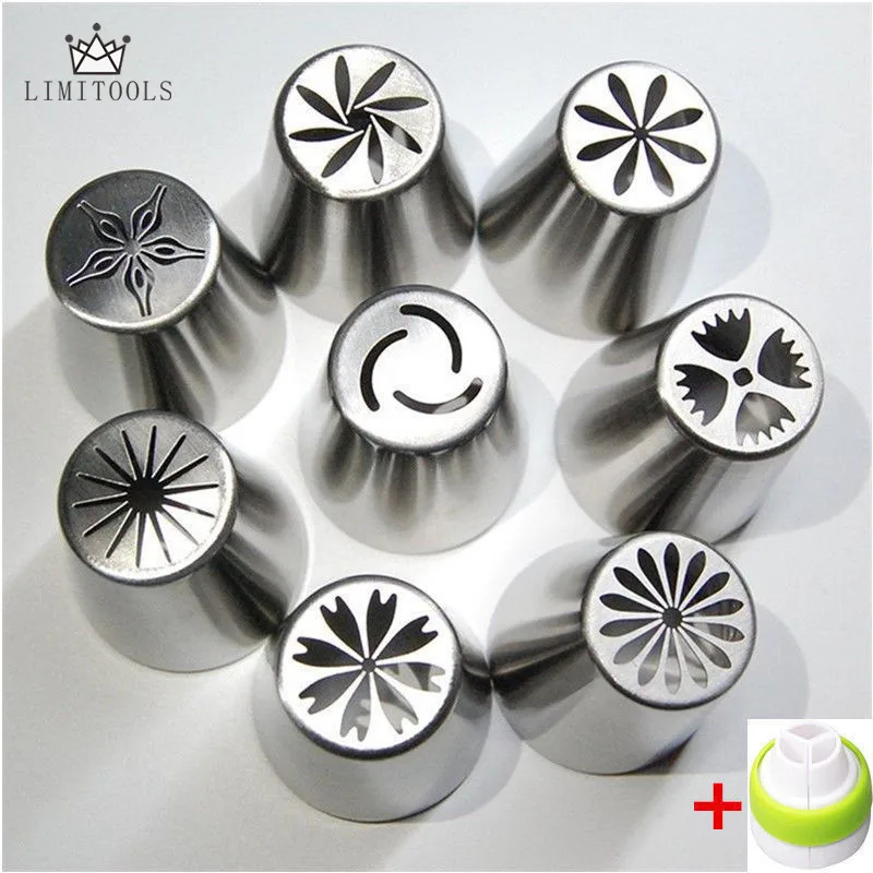 LIMITOOLS 8 шт русский тюльпан цветок глазури Трубопроводов Сопла Торт украшения