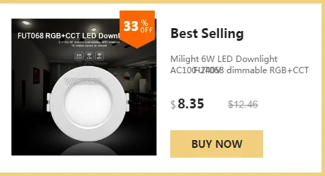 12 Вт Milight FUT066 светодиодный светильник AC220V RGB+ с регулируемой яркостью светодиодный круглая Светодиодная панель совместима с 2,4G пультом дистанционного управления/мобильным wifi
