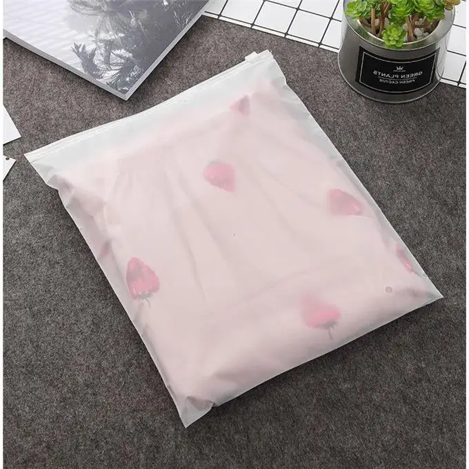 50 шт 160mic обе стороны матовые одежды Ziplock мешок Одежда Игрушки полотенце дорожный
