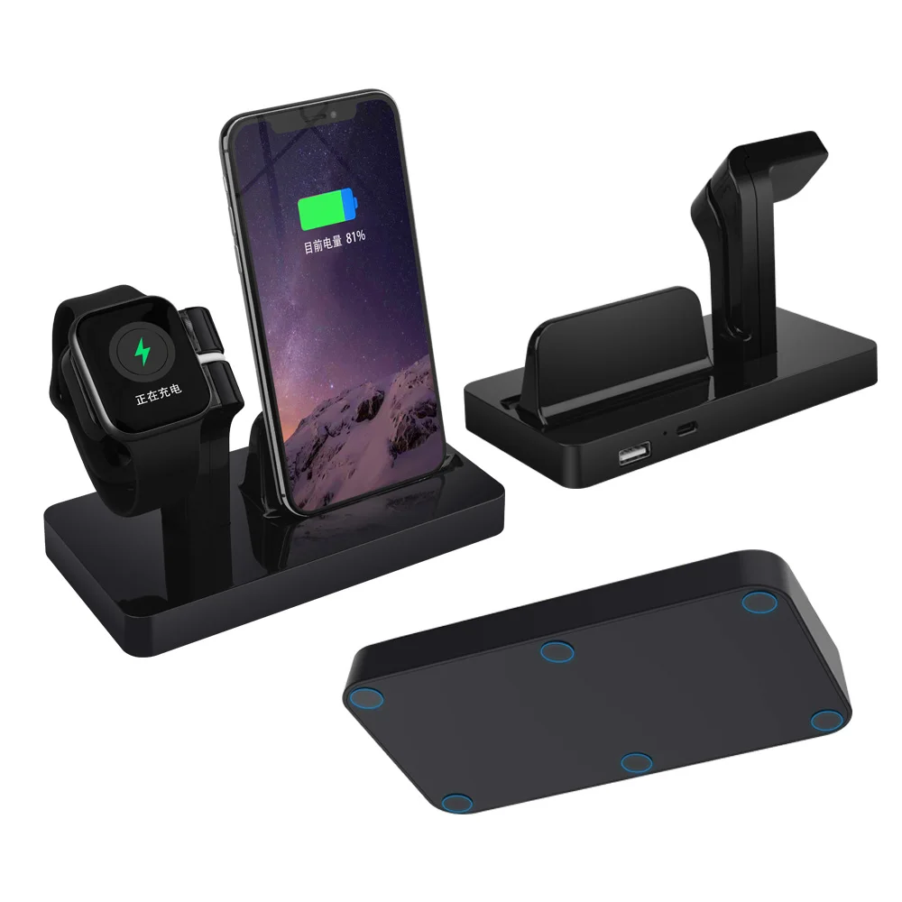 Зарядная док станция FDGAO 2 в 1 подставка держатель для зарядки iPhone 11 Pro X XR XS Max 8 7 6S 6