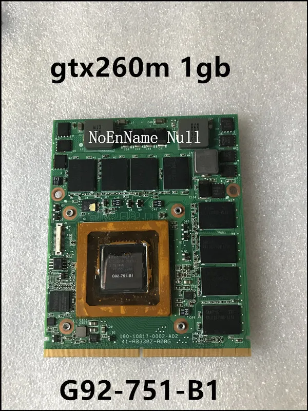 

Видеокарта GTX 260M GTX260M, 1 ГБ, WDXVH, 2 P/N: 0, WDXVH, 96RJ4, VGA, для Dell Alienware M15x, M17x, R1, материнская плата для ноутбука