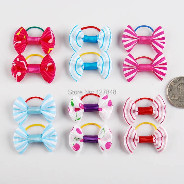 

Pet Accessories rubber band Dog Hair pet hair circle puppies headdress Flower 300pcs/lot