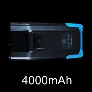 4000mAh Blue 4000 мАч, умный велосипедный передний светильник, набор, USB Перезаряжаемый умный головной светильник с рогом, 800 люмен, светодиодный велосипедный фонарь, велосипедный светильник - Цвет: 4000mAh Blue